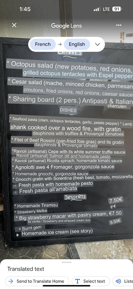 Trattoria della pasta e la vita - Menu Image 2